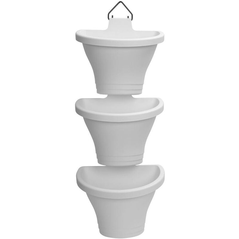 

Elho - Jardín vertical Corsica Forest 24cm set/3 Blanco - Blanco