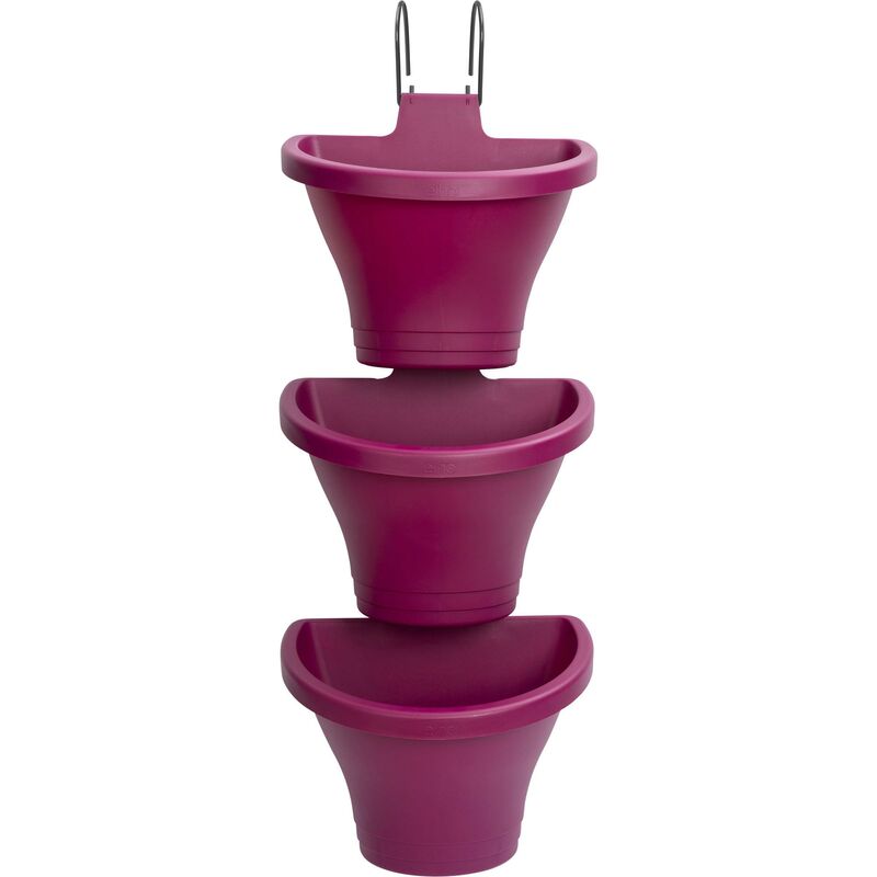 

Elho - Jardín vertical Corsica Forest 24cm set/3 Cereza