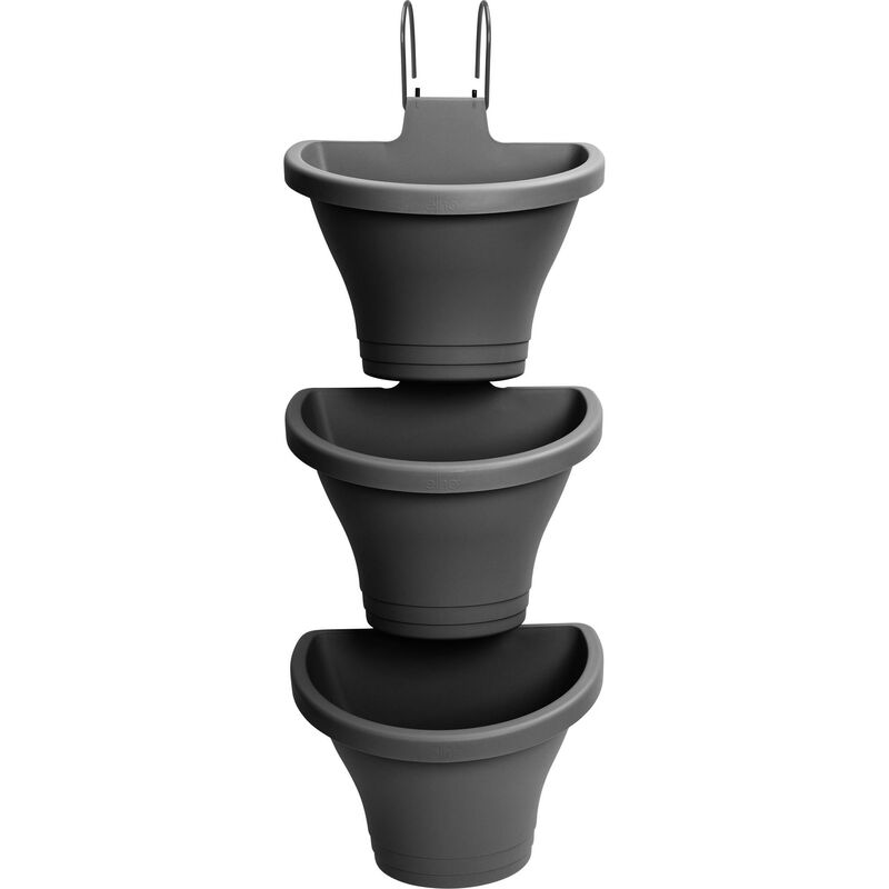 

Elho - Jardín vertical Corsica Forest 24cm set/3 Antracita
