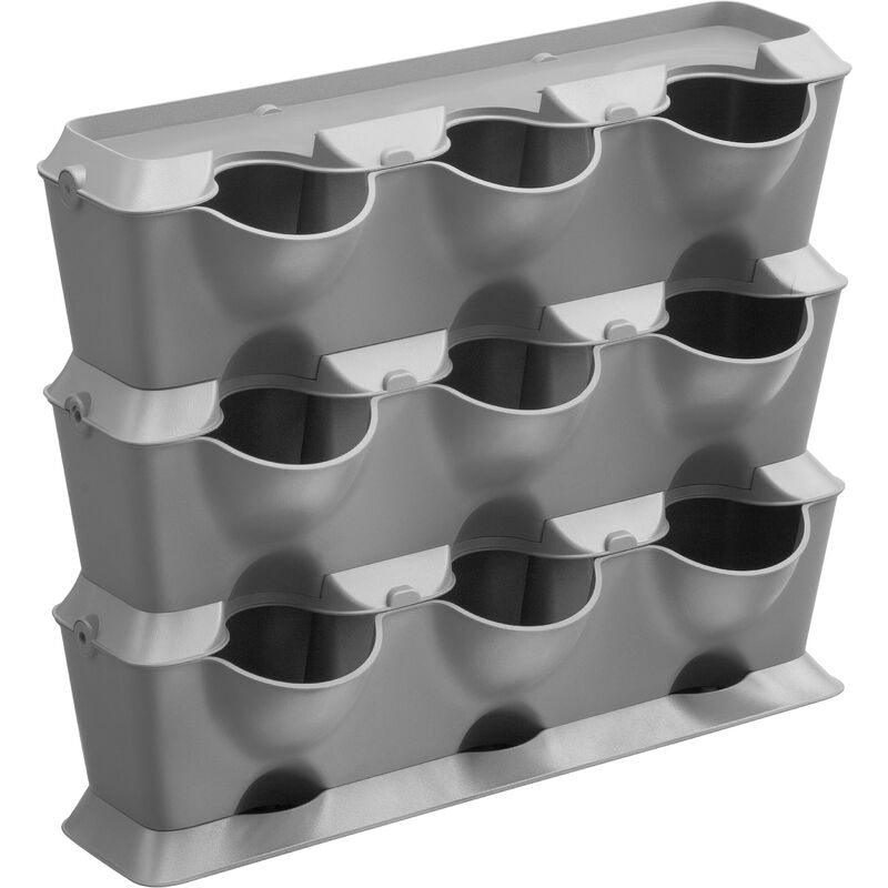 

13150-20 NatureUp Set basico Vertical para 9 plantas Contiene 3 jardineras 3 cubiertas 1 base y 12 clips - Gardena