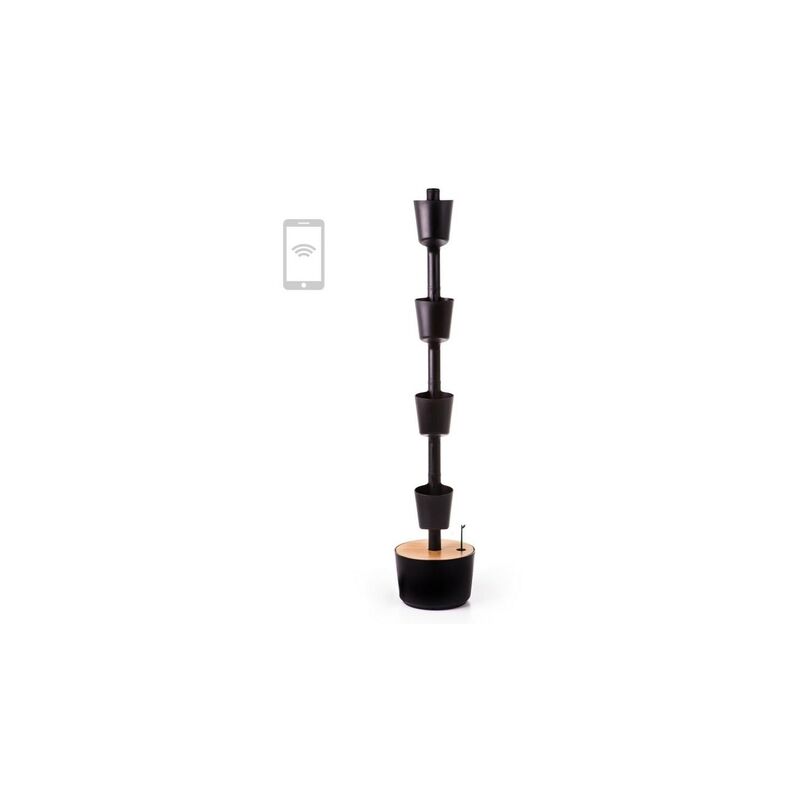 

Jardín vertical Smart color negro 4 macetas - Citysens