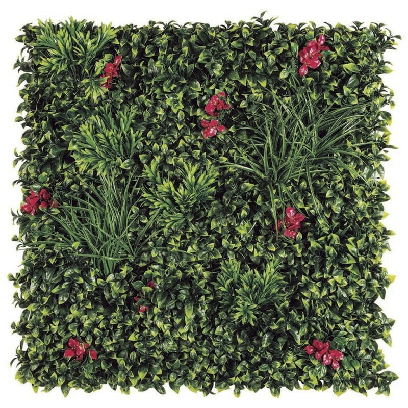 Nortene - Panneau décoratif de feuillage bougainvillier synthétique villa - 1x1m - Vert