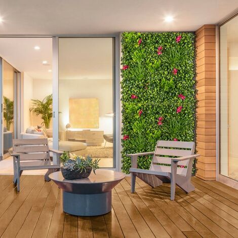 JARDIN VERTICAL "VILLA" IMITATION FLEURS BUGANVILLA 1X1M. NORTENE.