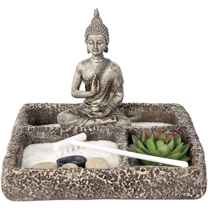Jardin zen avec bouddha 19 x 14 x 19 cm
