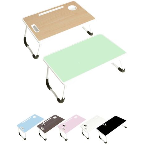 JARDIN202 - Bandeja para Desayuno  Mesa plegable para portátil Seleccione Color  Bandeja abatible (60x40x27 cm)  Simple (Verde)