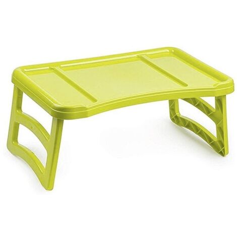 JARDIN202 - Bandeja Plegable de Plástico - Bandeja de Cama Portátil  Mesa Multiuso - Mesa Auxiliar para Salón   (Verde)