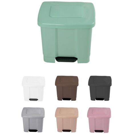 JARDIN202 - Cubo de Basura para el Reciclaje – Basurero con Pedal 35L con 2 Compartimentos  35L (Verde)