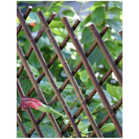 JARDIN202 - JARDIN202 - Celosía Extensible de Mimbre - Mejora Tu Jardín con Estilo 1 x 2 m - Sin hoja decorativa () 1 x 2 m - Sin hoja decorativa 1 x 2 m - Sin hoja decorativa -
