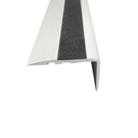 JARDIN202 - JARDIN202 - Pack 10 unidades. Cantonera Aluminio 60mm - Antideslizante - Adhesivo 21mm alt. 50mm anch. 2m larg. () 21mm alt. 50mm anch. 2m larg. 21mm alt. 50mm anch. 2m larg. -