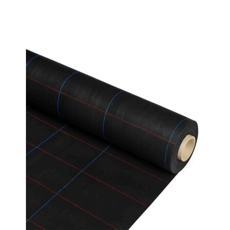 JARDIN202 - Malla Antihierbas (NEGRO) 120gr - Metro Lineal   Malla contra las Malas Hierbas  4 m. de ancho -