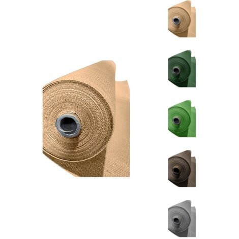 JARDIN202 - Malla de Ocultación 120 g/m2   Ocultación y Privacidad para su Terraza o Jardín  Seleccione Medida y Color  1,50 x 10 metros (Beige)