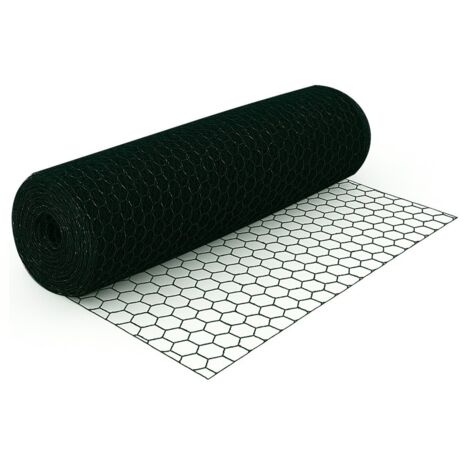 JARDIN202 - Malla Hexagonal Galvanizada para Cercados  Ideal para Jardín y Protección de Animales  Rollos de 0,5x10m, 1x10m, 1x25m y 1x50m  25mm 1x25m (Verde)
