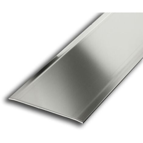 JARDIN202 - Pack 10 unidades.Transicion Aluminio Dos Alas - 35mm  35mm anch. 3mm alt. 0,73m larg. Taladrado -