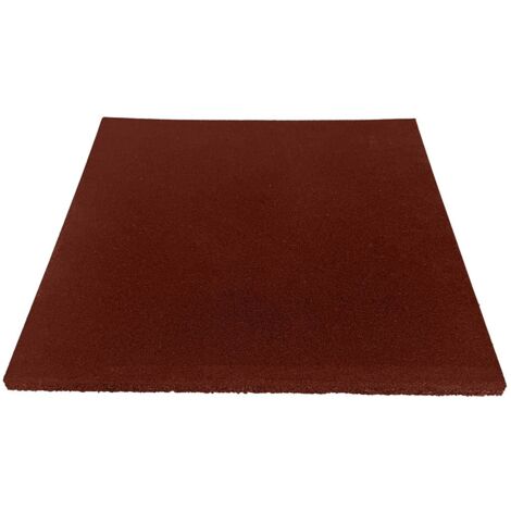 JARDIN202 - Pack Entrena - Loseta de caucho 50x50cm Roja Maciza Profesional 20mm  x12 losetas -