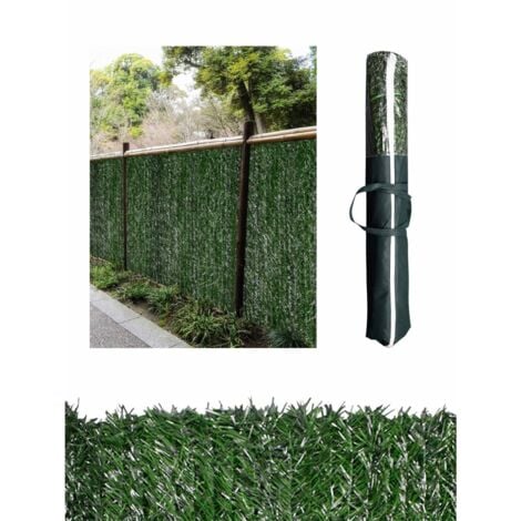 JARDIN202 - Seto Artificial Premium Verde  90% Ocultación  UV Resistente  Fácil Instalación  Ideal para Jardín, Balcón, Terraza  1 x 3 metros (Verde)
