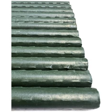 JARDIN202 - Tutores de Acero Plastificado para Plantas  Estacas de plantas  Ideal para el cuidado de plantas y árboles  150cm (Alto) x 1,1cm (Pack 24 uds)