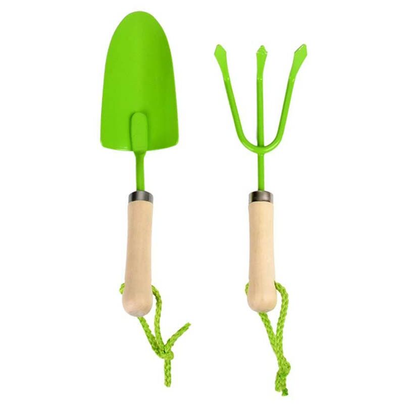 Esschert Design - Pelle et petit râteau de jardin enfant coloris vert