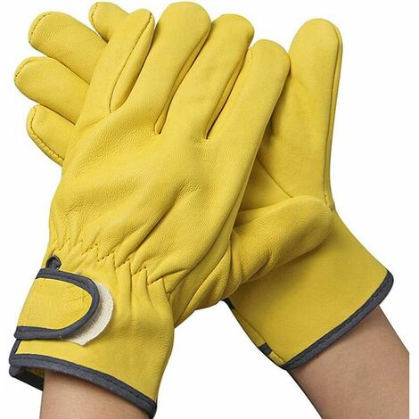 Jardinage Enfant Gants De Jardinage Jardin Gants pour Hommes Jardin Gants pour Dames Gants De Sécurité Medium jaune