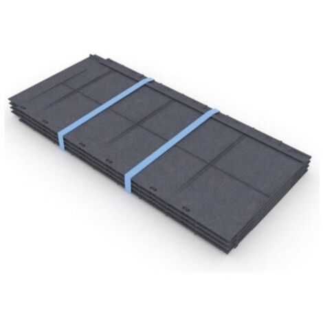 Jardinatoire – Tuile de couverture en plastique recyclé – Lot de 8 – Imperméable et anti-adhérent aux mousses – Pour toiture en volige