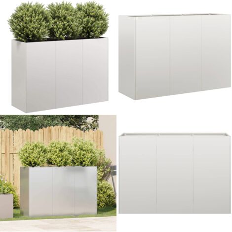 Jardinera 120x40x80 cm acero inoxidable - Jardín - Patio