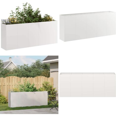 Jardinera 200x40x80 cm acero inoxidable - Jardín - Patio