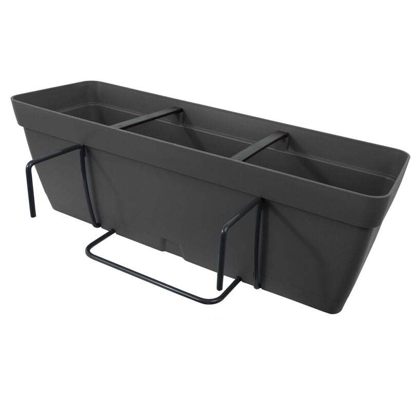 

Jardinera 40 cm con escuadra de fijación cuadrada