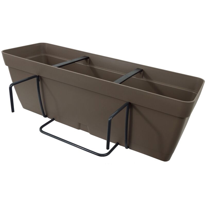 

Jardinera 40 cm con escuadra de fijación cuadrada