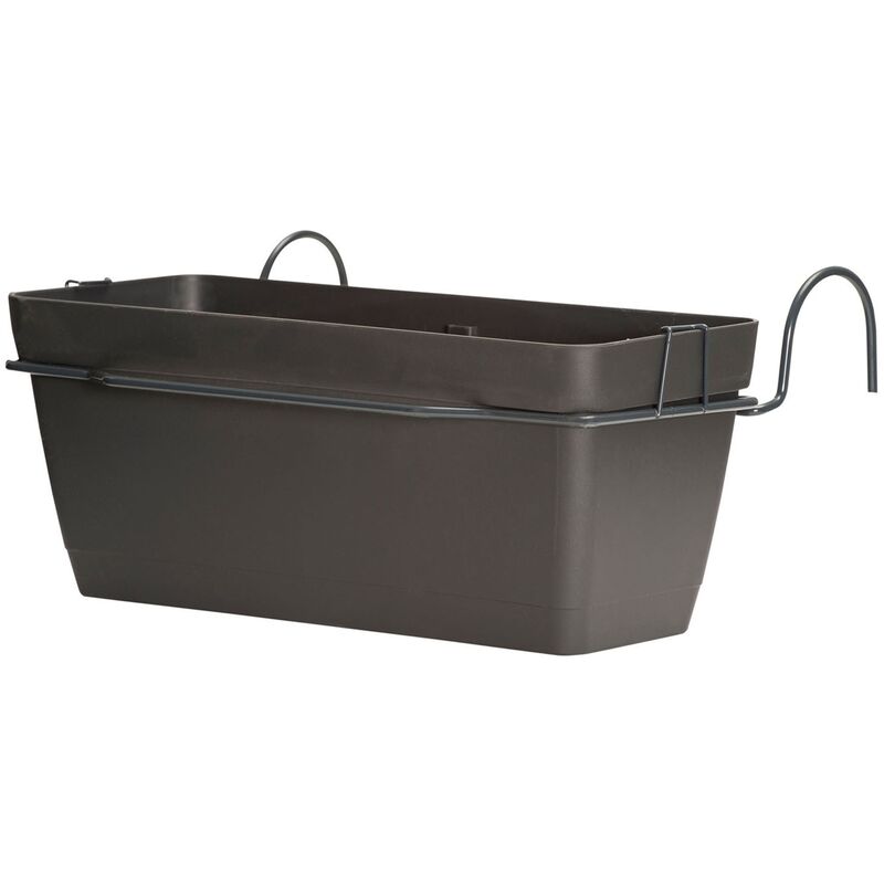

Jardinera 40 cm con soporte perimetral metálico