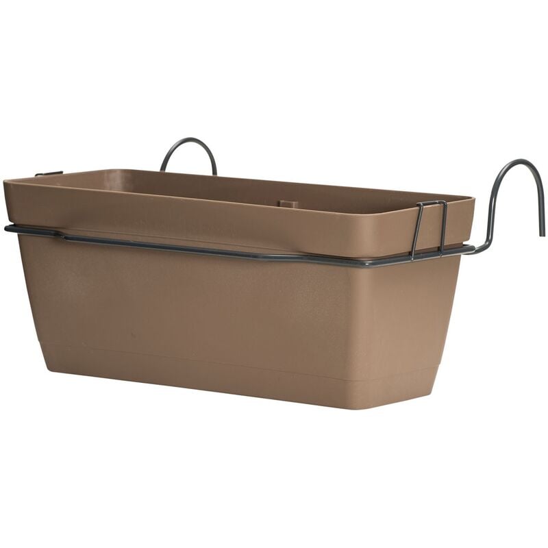 

Jardinera 50 cm con soporte perimetral metálico