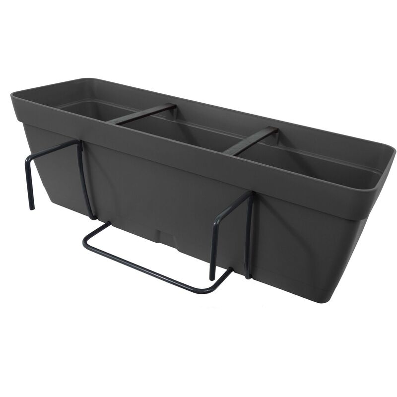 

Jardinera 60 cm con escuadra de fijación cuadrada