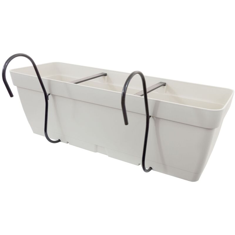 

Jardinera 60 cm con soporte de fijación curvo