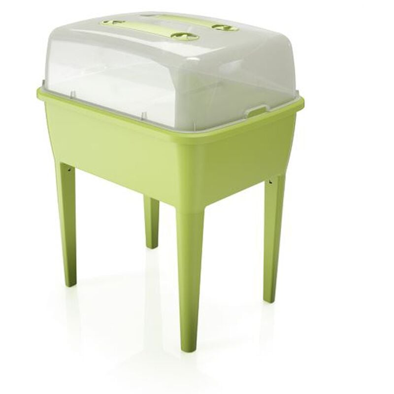 

Prosperplast - Jardinera alta 83 L, con tapa de policarbonato, para proteger tus plantas Respana Planter Set de plástico en color Lima, 96,3 (alto) x