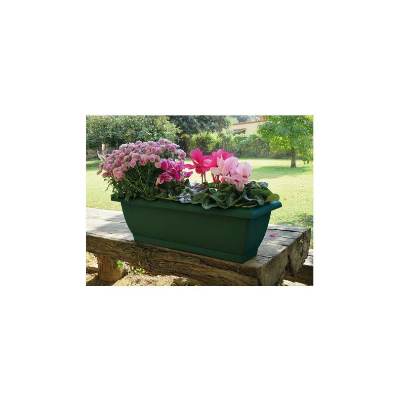 

Jardinera balconera Elenia 62 + plato antracita