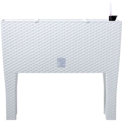 Jardinera c/ patas mod. rato jh 600. c/autorriego 60x25x46cm. Blanco