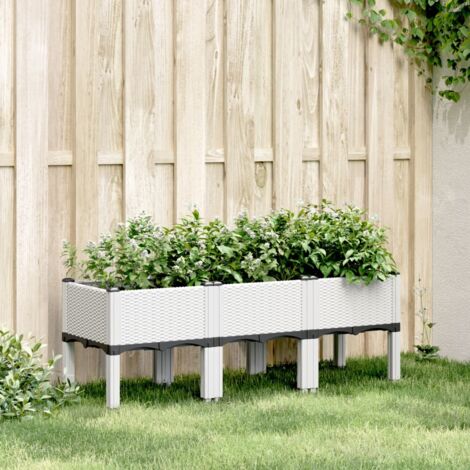 Jardinera con patas PP  120x40x42 cm