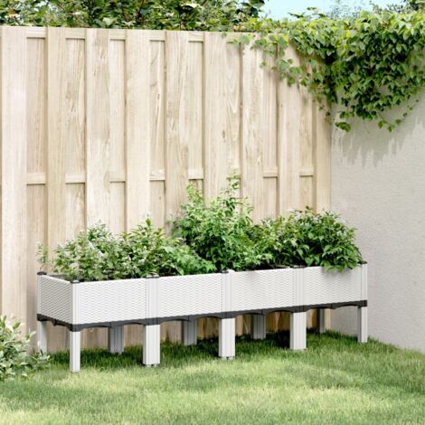 Jardinera con patas PP  160x40x42 cm