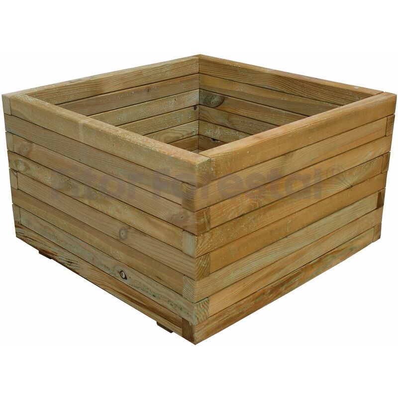 

Jardinera cuadrada 70x70x44cm de madera tratada