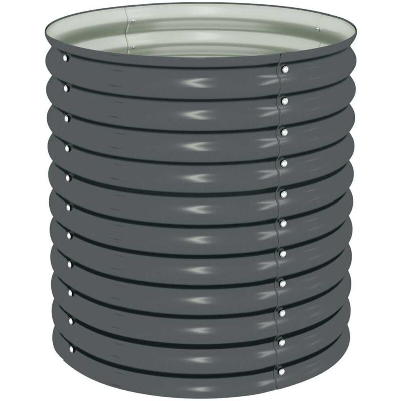 

vidaXL Jardinera de Acero Galvanizado 80x80x81 cm Gris - Gris