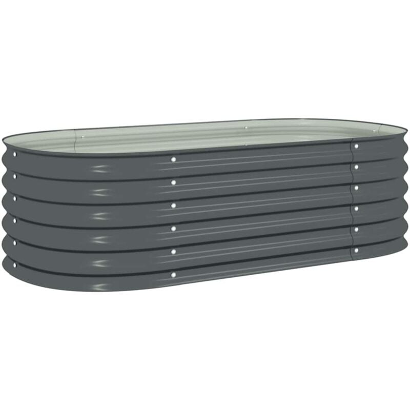 

Jardinera de Acero Galvanizado 160x80x44 cm Gris - Gris - Vidaxl