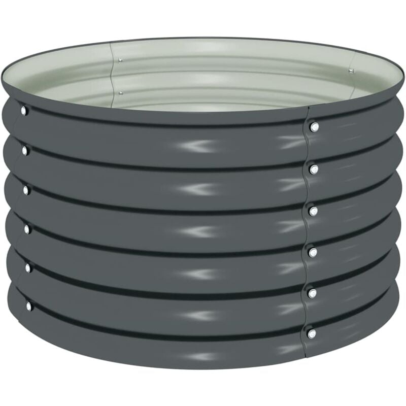 

vidaXL Jardinera de Acero Galvanizado 80x80x44 cm Gris - Gris