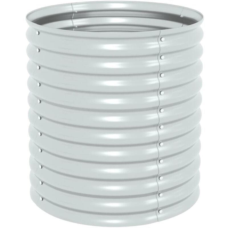 

vidaXL Jardinera de Acero Galvanizado 80x80x81 cm Plateado - Plateado