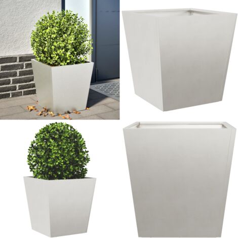 Jardinera de acero inoxidable 40x40x40 cm - Macetero - Acero inoxidable