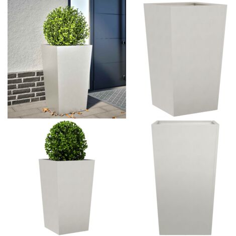 Jardinera de acero inoxidable 45x45x75 cm - Macetero - Acero inoxidable