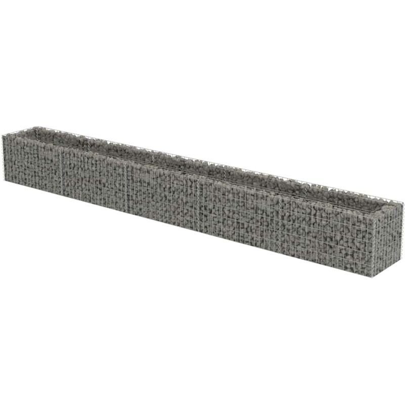 

Arriate de gaviones de acero 450x50x50 cm - Plateado - Vidaxl