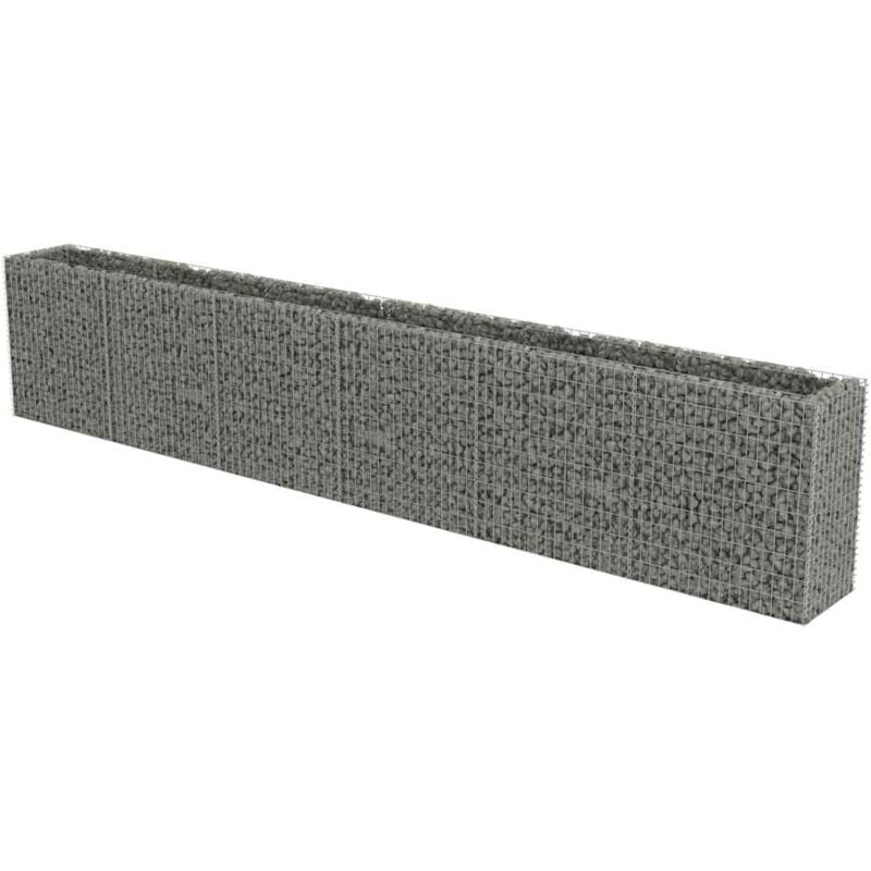 

Arriate de gaviones de acero 540x50x100 cm - Plateado - Vidaxl