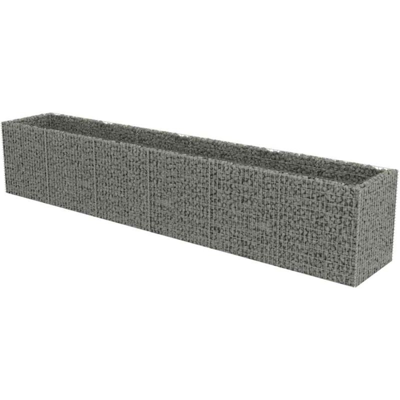 

Arriate de gaviones de acero 540x90x100 cm - Plateado - Vidaxl