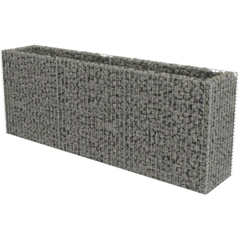 

Arriate de gaviones de acero 270x50x100 cm - Plateado - Vidaxl
