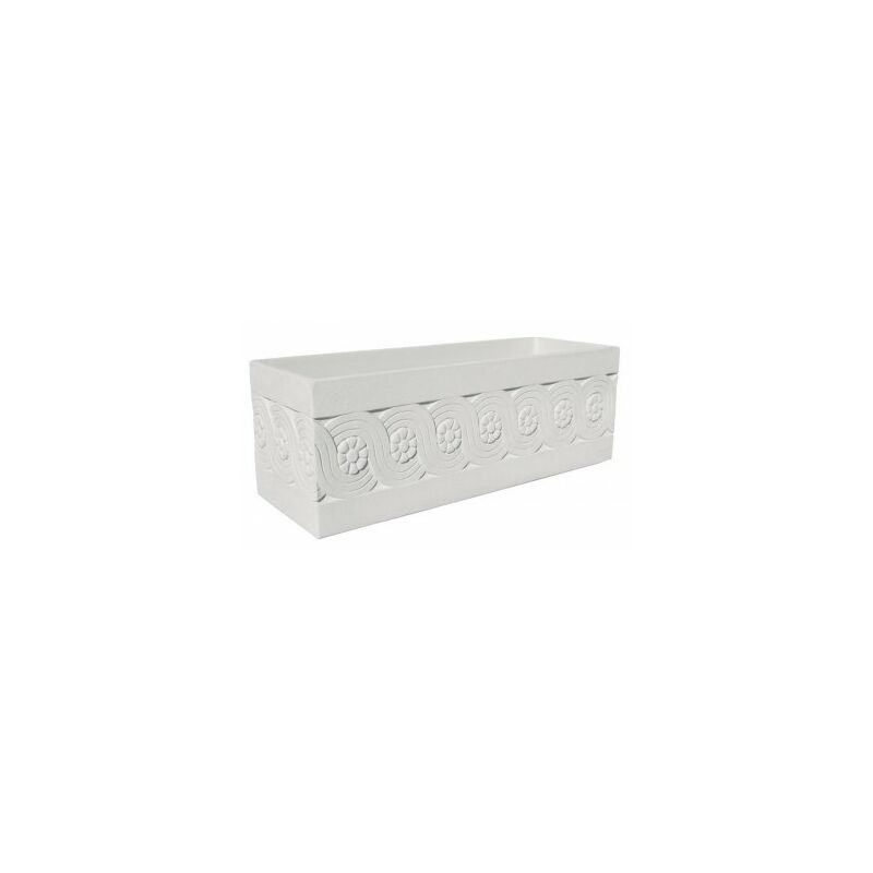 

Anaparra - Jardinera Cenefa 100x35x38cm. de Hormigón-piedra aligerado Blanco