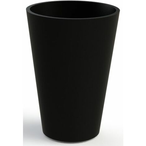 Jardinera de hormigon CONIK 70-50 negro