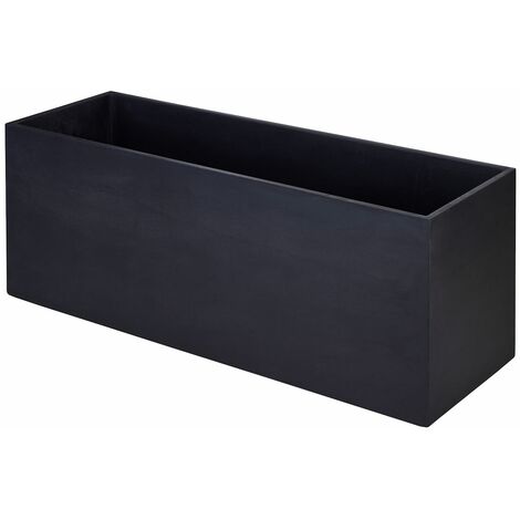 Jardinera de hormigon RETKUBE 120 negro
